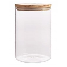 Банка для зберігання Ardesto Fresh, кругла, 760 мл, скло, бамбук Банка для зберігання Ardesto Fresh, кругла, 760 мл, скло, бамбук