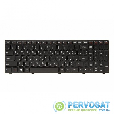 Клавиатура ноутбука PowerPlant Lenovo IdeaPad G500, G505 черный, черный фрейм (KB311552)