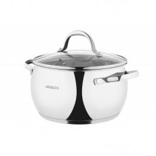 Каструля Ardesto Gemini Vittoria, скляна кришка, 5.0 л, нержавеющая сталь Каструля Ardesto Gemini Vittoria, скляна кришка, 5.0 л, нержавеющая сталь