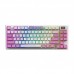 Клавіатура механічна MSI FORGE GK600 TKL W VIOLET UA 83key, mechanical Linear, USB-A, Wireless, Bluetooth, EN/UKR/RU, RGB, фіолетовий