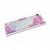 Клавіатура механічна MSI FORGE GK600 TKL W VIOLET UA 83key, mechanical Linear, USB-A, Wireless, Bluetooth, EN/UKR/RU, RGB, фіолетовий