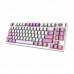 Клавіатура механічна MSI FORGE GK600 TKL W VIOLET UA 83key, mechanical Linear, USB-A, Wireless, Bluetooth, EN/UKR/RU, RGB, фіолетовий