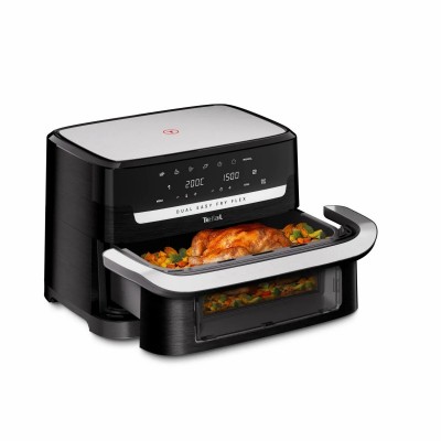 Мультипіч Tefal Dual Easy Fry Flex, 2700Вт, чаша-5.5+3.5л, сенсорне керув., з віконцем, 2 чаши, гриль, пластик, чорний Мультипіч Tefal Dual Easy Fry Flex, 2700Вт, чаша-5.5+3.5л, сенсорне керув., з віконцем, 2 чаши, гриль, пластик, чорний
