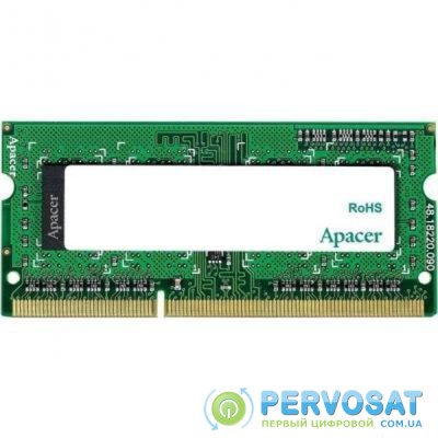 Модуль памяти для ноутбука SoDIMM DDR3L 8GB 1600 MHz Apacer (AP8GSTLYB1K3)