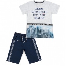 Набір дитячого одягу Breeze "NEW YORK" (12746-134B-blue) Набір дитячого одягу Breeze "NEW YORK" (12746-134B-blue)