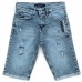 Шорты A-Yugi джинсовые с потертостями (5261-158B-blue)