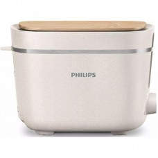 Тостер Philips Series Eco Conscious Edition, 830Вт, біопластик, кришка від пилу, шовковий білий Тостер Philips Series Eco Conscious Edition, 830Вт, біопластик, кришка від пилу, шовковий білий