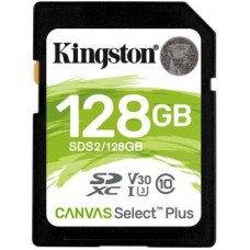 Карта пам'яті Kingston 128GB SDXC class 10 UHS-I U3 Canvas Select Plus (SDS2/128GB) Карта пам'яті Kingston 128GB SDXC class 10 UHS-I U3 Canvas Select Plus (SDS2/128GB)