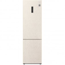 Холодильник с нижн. мороз. камерою LG GA-B509CETM, 203х68х60см, 2 дв., Холод.відд. - 277л, Мороз. відд. - 107л, A++, NF,  Інв., Зона свіжості, Зовнішній дисплей, Бежевий