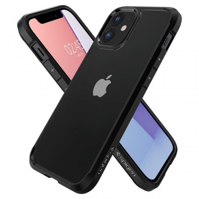 Чехол для моб. телефона Spigen iPhone 12 / 12 Pro Crystal Hybrid, Matte Black (ACS01521)