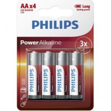 Батарейка PHILIPS AA LR6 Power Alkaline * 4 (LR6P4B/10) Батарейка PHILIPS AA LR6 Power Alkaline * 4 (LR6P4B/10)