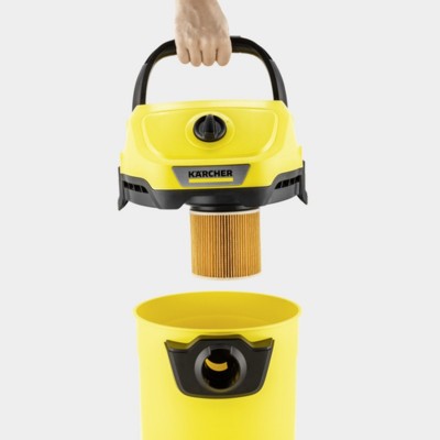 Пилосос Karcher WD 3 V-19/6/20 господарський, 1000 Вт, 19л, 6м, 4.780 кг