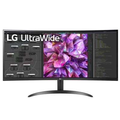 Монітор LG 34" 34WQ60C-B 2xHDMI, DP, Audio, IPS, 3440x1440, 21:9; sRGB 99%, CURVED, HDR10