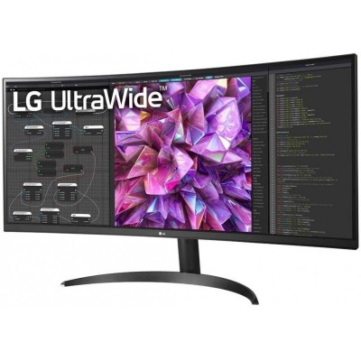 Монітор LG 34" 34WQ60C-B 2xHDMI, DP, Audio, IPS, 3440x1440, 21:9; sRGB 99%, CURVED, HDR10