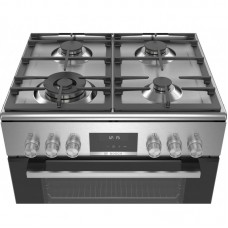 Плита Bosch комбінована, 66л, 60x60см, дисплей, конвекція, чавун, WOK, нержавіюча сталь Плита Bosch комбінована, 66л, 60x60см, дисплей, конвекція, чавун, WOK, нержавіюча сталь