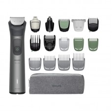 Тример Philips Series 7000, для бороди, голови та тіла, насадок-17, сталь, сірий