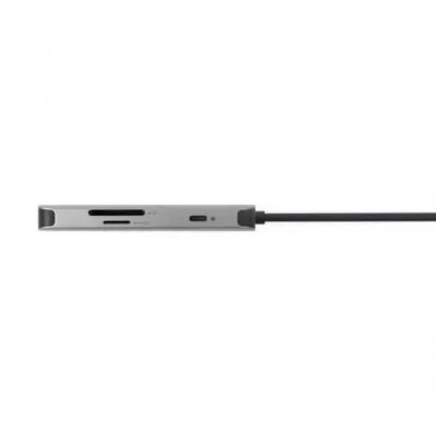 Хаб Acer 7in1 USB-С > 3xUSB-A3.2/HDMI/USB-C/PD/SD, 0.15м, сірий