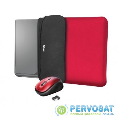 Чехол для ноутбука Trust 15.6" Yvo Mouse & Sleeve Red + mouse (23455)