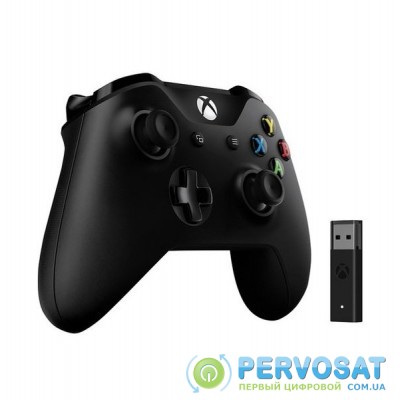 Microsoft Геймпад Xbox One Controller + Wireless Adapter for Windows 10