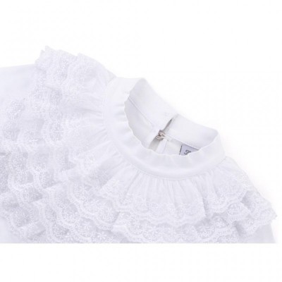 Кофта Breeze з мереживним коміром (9269-128G-white)
