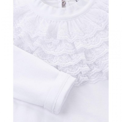 Кофта Breeze з мереживним коміром (9269-128G-white)