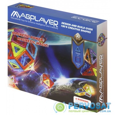 MagPlayer Конструктор магнитный 30 ед. (MPB-30)