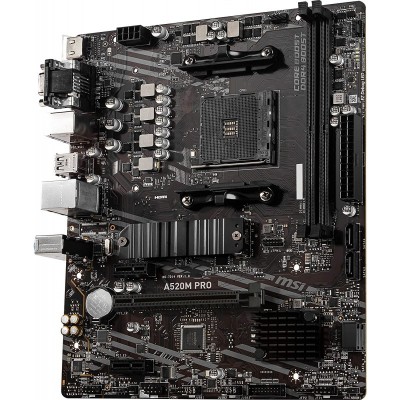 Материнcька плата MSI A520M_PRO sAM4 A520 2xDDR4 HDMI-DVI-DP mATX