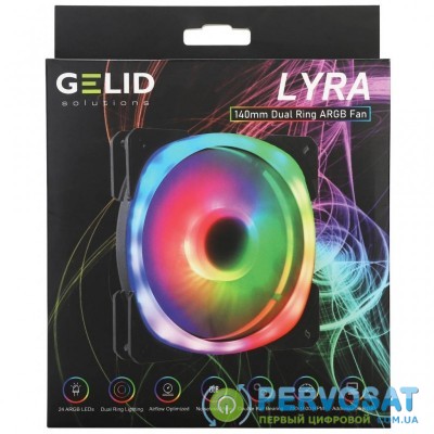 Кулер для корпуса Gelid Solutions Lyra ARGB 140mm (LYRA ARGB FAN)