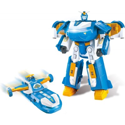 Ігровий набір Super Wings Transforming Aircraft Повітряна База Робот, світло, звук