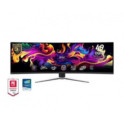 Монітор MSI 49" MPG 491CQP 2xHDMI, DP, USB-C, 2xUSB, QD-OLED, 5120x1440, 32:9, 144Hz, 0.03ms, sRGB 146%, CURVED, AdaptiveSync, HAS, HDR400