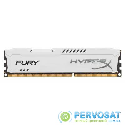 Модуль памяти для компьютера DDR3 8Gb 1600 MHz HyperX Fury White Kingston (HX316C10FW/8)