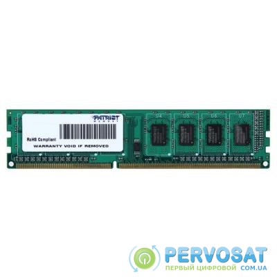 Модуль памяти для компьютера DDR3 4GB 1600 MHz Patriot (PSD34G160081)