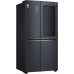 Холодильник SBS LG GC-Q247CBDC, 179х74х91см, 2 дв., Холод.відд. - 406л, Мороз. відд. - 220л, A+, NF, Лінійний , Зона свіжості, Зовнішній дисплей, Чорний матовий