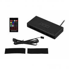 Контролер 2E GAMING CONTR-B, ARGB 6 fans 3pin, 3pin +5VARGB, 2 pin LED пульт Контролер 2E GAMING CONTR-B, ARGB 6 fans 3pin, 3pin +5VARGB, 2 pin LED пульт