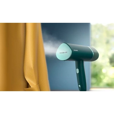 Відпарювач Philips компактний Series 3000, 1000Вт, 120мл, паровий удар -20гр, нерж. сталь, аквамарін