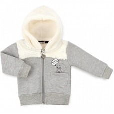 Кофта Haknur на блискавки з хутряним капюшоном (6943-80G-gray) Кофта Haknur на блискавки з хутряним капюшоном (6943-80G-gray)