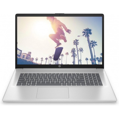 Ноутбук HP 17-cn3027ua 17.3" FHD IPS AG,Intel i5-1334U, 16GB, F512GB, UMA, DOS, сріблястий