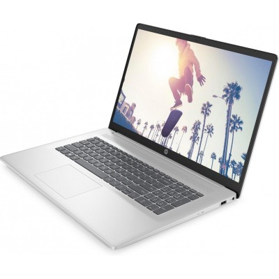 Ноутбук HP 17-cn3027ua 17.3" FHD IPS AG,Intel i5-1334U, 16GB, F512GB, UMA, DOS, сріблястий