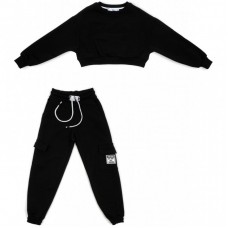 Спортивний костюм A-Yugi трикотажний (7036-K-146G-black) Спортивний костюм A-Yugi трикотажний (7036-K-146G-black)