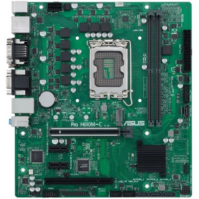 Материнcька плата ASUS PRO H610M-C-CSM s1700 H610 2xDDR5 M.2 HDMI DVI VGA DP  mATX