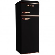 Холодильник Snaige з верхн. мороз., 147.5x56х63, холод.відд.-166л, мороз.відд.-46л, 2дв., A++, ST, retro, чорний-мідь