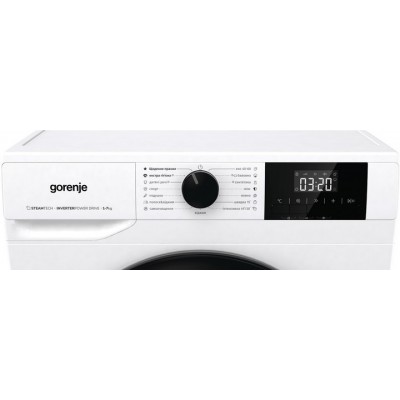 Пральна машина Gorenje фронтальна, 7кг, 1200, A++, 43.5см, дисплей, пар, інвертор, білий