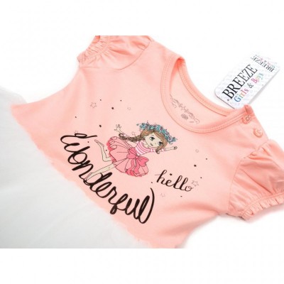 Плаття Breeze з фатіновой спідницею (15764-86G-peach)