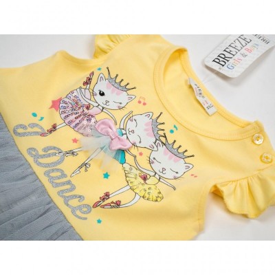 Плаття Breeze з котиками (14368-98G-yellow)