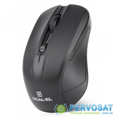 Мышка REAL-EL RM-307 Wireless Black