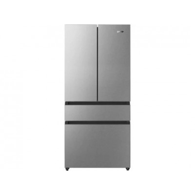 Холодильник SBS Gorenje, франц.дверцята, 182x80x71см, 2 дв., Х- 302л, М- 178л, A+, NF+,  Інвертор, Дисплей, Сірий