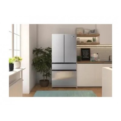Холодильник SBS Gorenje, франц.дверцята, 182x80x71см, 2 дв., Х- 302л, М- 178л, A+, NF+,  Інвертор, Дисплей, Сірий