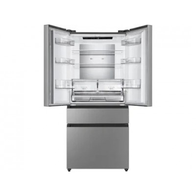 Холодильник SBS Gorenje, франц.дверцята, 182x80x71см, 2 дв., Х- 302л, М- 178л, A+, NF+,  Інвертор, Дисплей, Сірий
