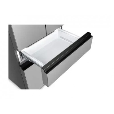 Холодильник SBS Gorenje, франц.дверцята, 182x80x71см, 2 дв., Х- 302л, М- 178л, A+, NF+,  Інвертор, Дисплей, Сірий