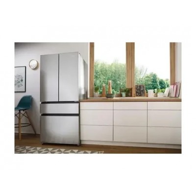 Холодильник SBS Gorenje, франц.дверцята, 182x80x71см, 2 дв., Х- 302л, М- 178л, A+, NF+,  Інвертор, Дисплей, Сірий